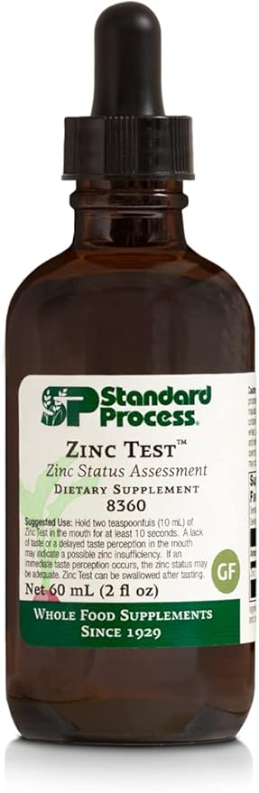 Standard Process Inc. Zinc Test - Zinc Supplements - 2 fl. oz.