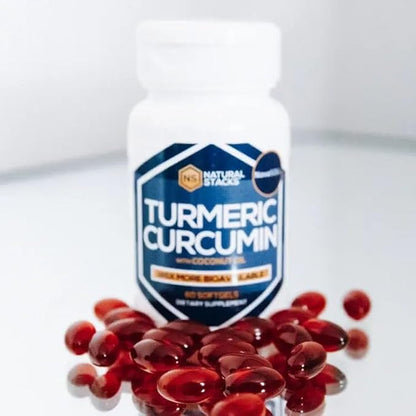 Turmeric Curcumin Supplement - Organic Turmeric Supplement with Coconut Oil for Optimal Absorption - Supports Joint Health, Heart and Brain Function, Immunity - 60 Coconut Oil SoftGels