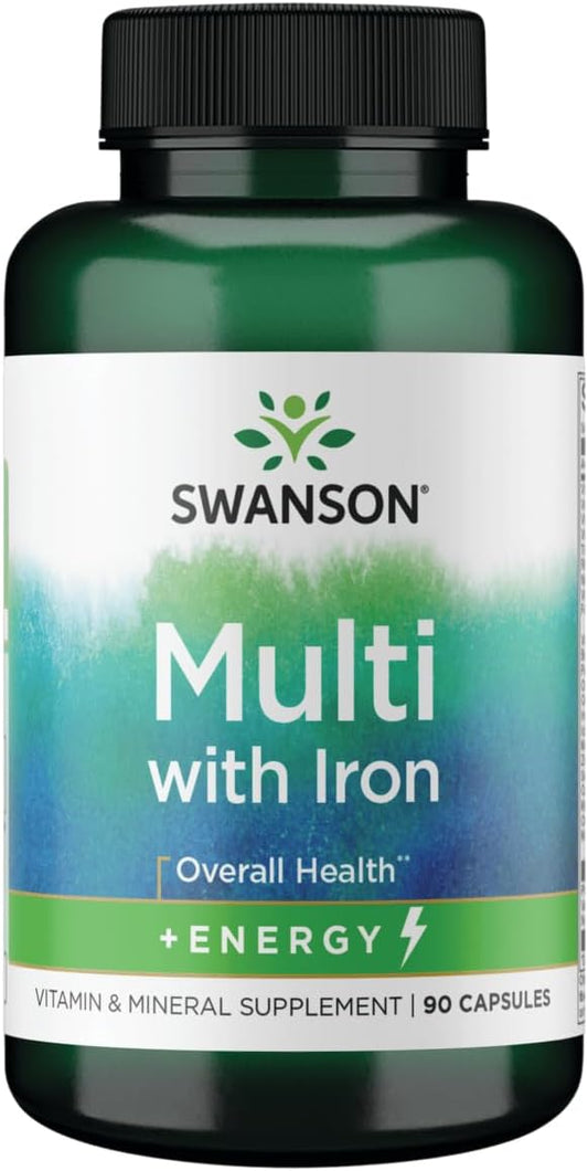 Swanson Active One Multivitamin with Iron 90 Capsules