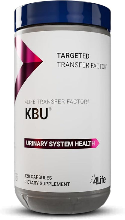 4Life KBU, Urinary Supplement, Transfer Factor for Bladder & Kidney Health with Cranberry, Blueberry, Dandelion & Juniper Berry - 120 Veggie Capsules