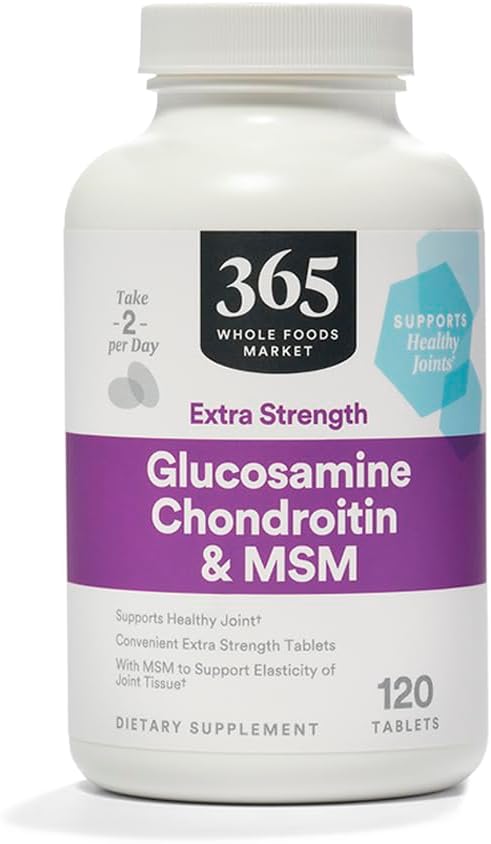 365 by Whole Foods Market, Glucosamine Chondroitin MSM 2X Strength, 120 Tablets