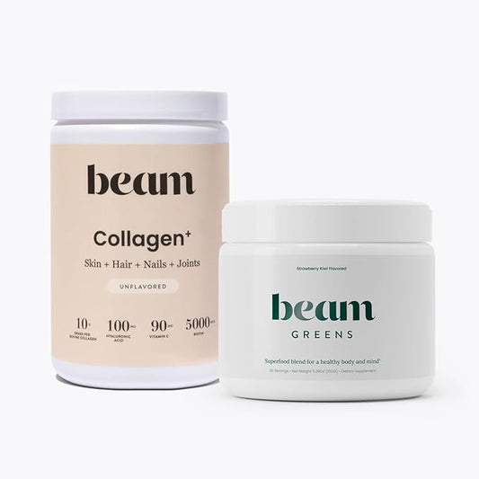 Beam Greens Powder Superfood, Collagen Bundle