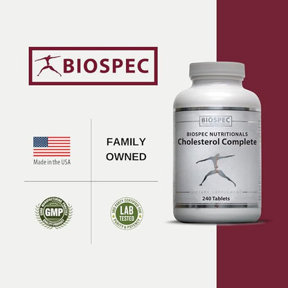 Cholesterol Complete - Natural Cholesterol Support for Cardiovascular and Heart Health* - Red Yeast Rice, CO-Q-10, Hawthorn, Magnesium (240 Tablets)