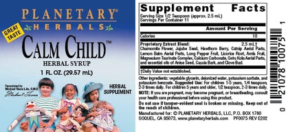 Planetary Herbals Calm Child 2.5 ml Supports Calm Focused Attention - 1 Fluid oz