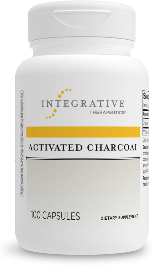 Integrative Therapeutics Activated Charcoal - Gluten Free - Dairy Free - 100 Capsules
