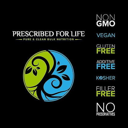Prescribed For Life Apple Fiber Powder, Natural Apple Pectin Fiber Supplement for Digestive Health, Vegan, Non GMO, Gluten Free (1kg / 2.2lb)