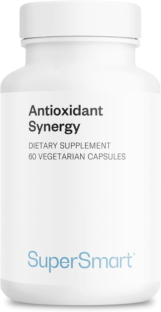 Supersmart - AntiOxidant Synergy - with Tumeric Curcumin & Alpha Lipoic Acid | Non-GMO & Gluten Free - 60 Vegetarian Capsules
