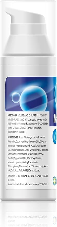 Vita Sciences Maxasorb B12 Vitamin B-12 Cream 1000 mcg: Powerful Topical Methylcobalamin for Energy, Health, and Glowing Skin - Pack of 6