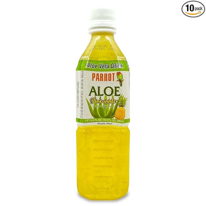 Parrot Brand Aloe Pineapple 16.9 fl.oz.（Pack of 10）