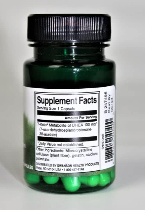 Swanson Diet 7-Keto DHEA 100 MG 30 CAPS