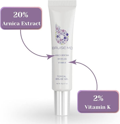 Supplement and Gel Bundle, Combination Treatment to Help Clear Bruises and Reduce Swelling