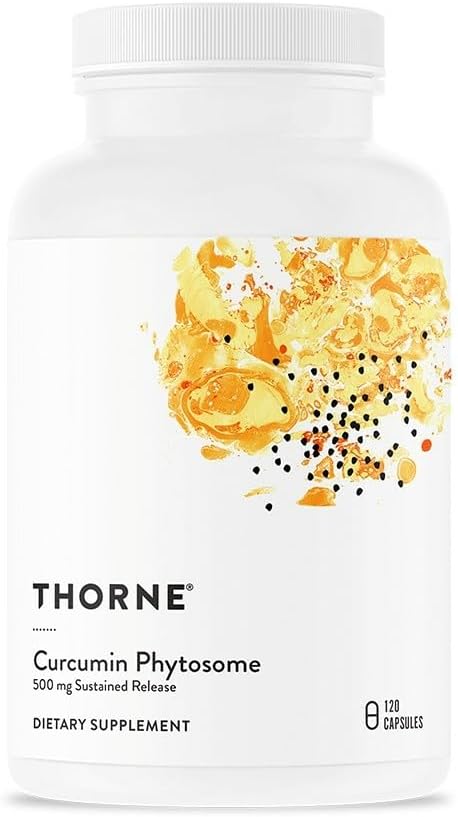 THORNE Curcumin Phytosome 500 mg (Meriva) - Sustained Release, Clinically Studied, High Absorption - Supports Healthy Response in Joints and Muscle* - 120 Capsules - 60 Servings