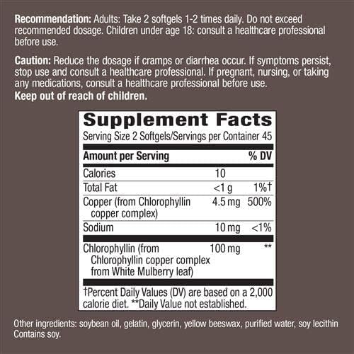 Pack of 2 x Nature's Way Chlorofresh - 90 Softgels