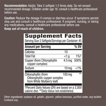 Pack of 2 x Nature's Way Chlorofresh - 90 Softgels