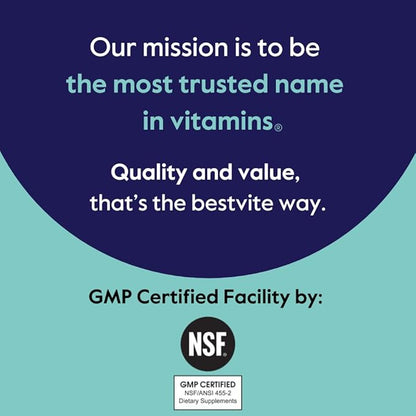BESTVITE P-5-P 100mg (240 Vegetarian Capsules) (120 x 2) (CoEnzymated Form of B-6) - No Stearates - Vegan - Non GMO - Gluten Free