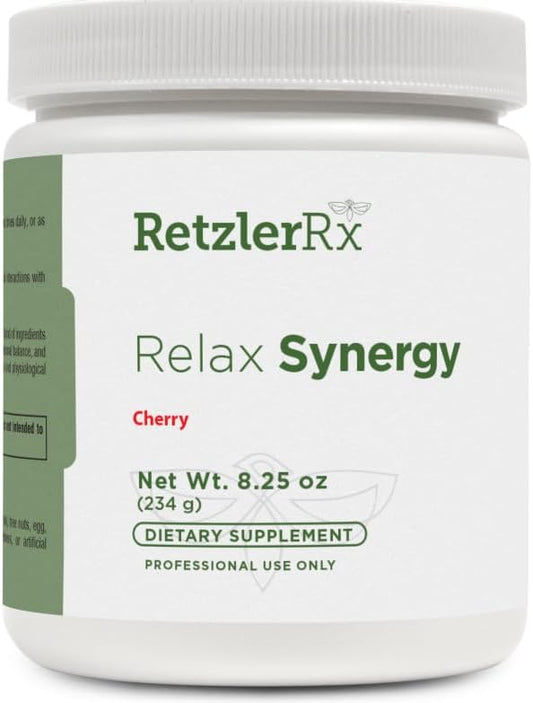 Relax Synergy | Natural Cherry Flavor *NO MSG* | Myo-Inositol 2000 mg. 75 mg of Magnesium (as Di-Magnesium Malate), GABA, Taurine, L-Theanine, Hormone and Neurotransmitter Support