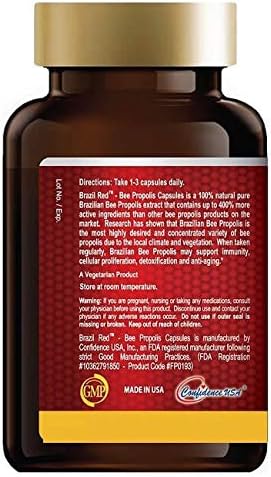 Brazil Red Bee High Concentrate Propolis (120 Capsules)