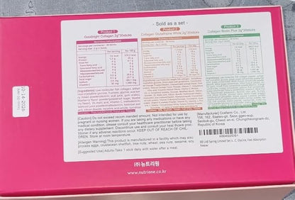 BB LAB Gift Set for Mom, Mother's Day Gift, Low Molecular Korean Collagen Powder Stick Supplement, Korean Marine Collagen, Fish Collagen Peptides, Vitamin C, Glycine, Fast Absorption