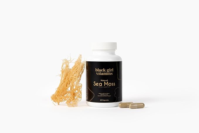 Black Girl Vitamins - Irish Sea Moss Capsules (500 mg) for Immune Support - Organic Sea Moss