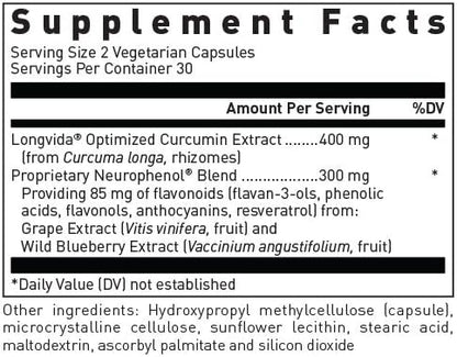 Douglas Laboratories Optimized Curcumin with Neurophenol | Supports a Healthy Brain | 60 Capsules