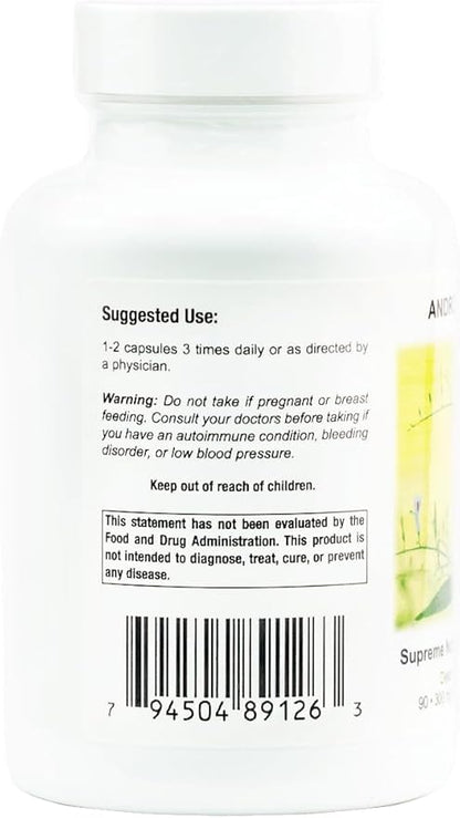 Supreme Nutrition Andrographis, 90 Pure Green Chiretta Vegetarian Capsules (Pack of 2)