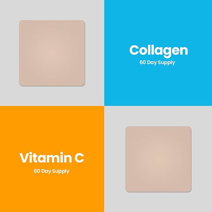 Veru Wellness Anti Aging Duo Lifestyle Patches Collagen C - Self Adhesive Time Release Topical Patch, 8-10 Hours (60 Day Supply)