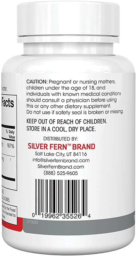 Silver Fern Vitamin K2-D3 Supplement Brand - Natural, Non-Synthetic - K2-7 as Menaquinone-7 (MK-7) - D3 as cholecalciferol - Bone, Heart & Energy Support (2 Bottles - 60 Capsules - 60 Servings)