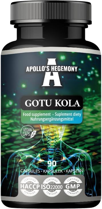 APOLLO'S HEGEMONY Gotu Kola (Centella asiatica Extract) 400mg, Contains 20% Asiaticosides (80mg), 90 Vegan Capsules, 3 Months Supply, Enhances Mental Clarity and Physical Adaptation