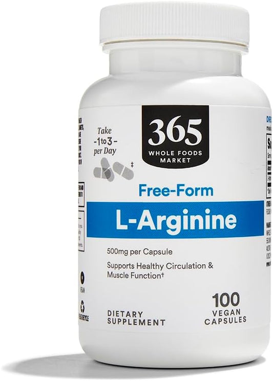 Whole Foods Market, L Arginine 500Mg 100 Veggie Caps
