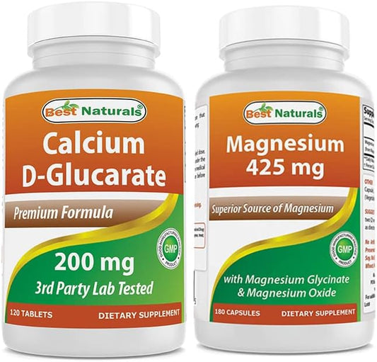 Calcium D-Glucarate 200 mg & Magnesium Glycinate 425 mg