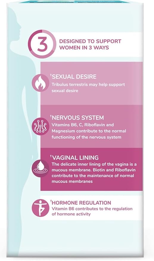 Health & Her Intimacy+ Multi-Nutrient Supplement Support for Women - Contains Maca Root and Tribulus to Help Discover You Again, Vegan (60 ct -1 Month)