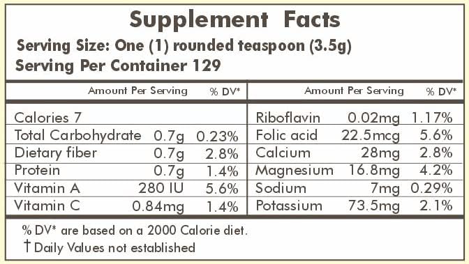 HERBAL HILLS Alfalfa Leaf Powder and Wheat Grass Tablets Pack of 2 Combo