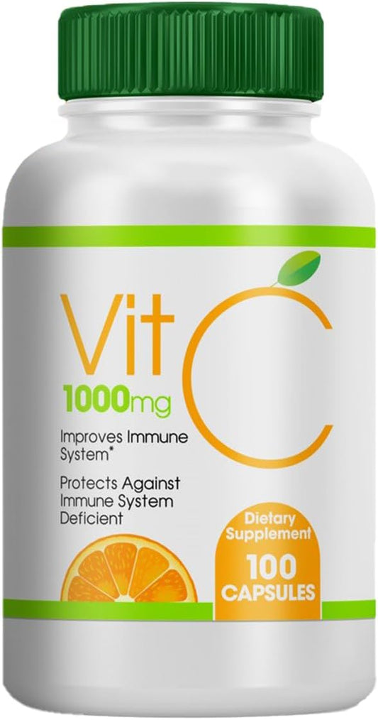 Vitamin C 1000mg, 100 Capsules, Dietary Supplement Capsules