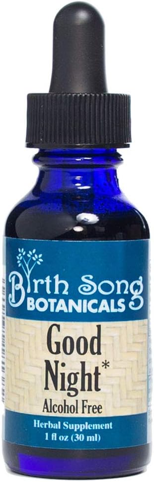 Good Night Tincture, Natural Herbal Sleep Aid Supplement with Valerian Root and Chamomile, 1oz Bottle