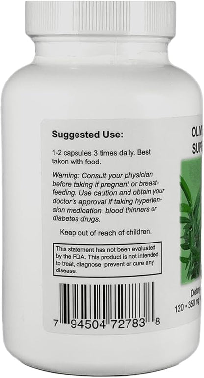 Supreme Nutrition Olive Leaf Supreme, 120 Pure Olive Leaf Vegetarian Capsules (Pack of 2)