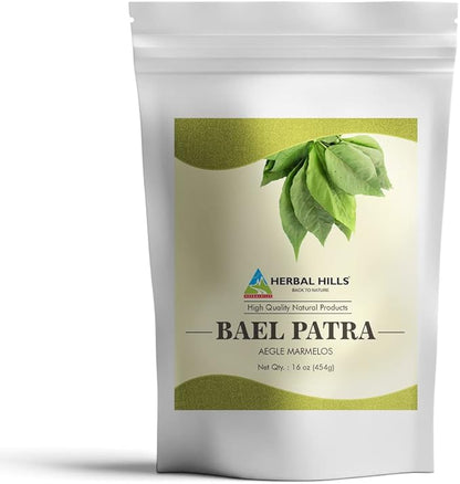HERBAL HILLS Neem Leaf Powder and Bilva Bael Leaf Powder Pack of 2 Combo