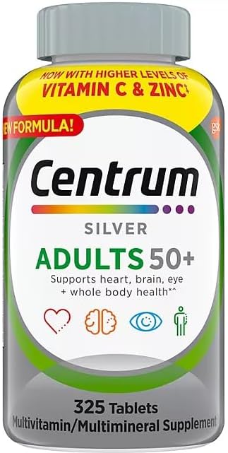 TH Silver Multivitamin for Adults 50+, Multimineral Supplement (325 ct.) with TAHA Sticker