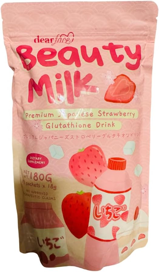 Dear Face Collagen Glutathione Drinks (180g, Strawberry)