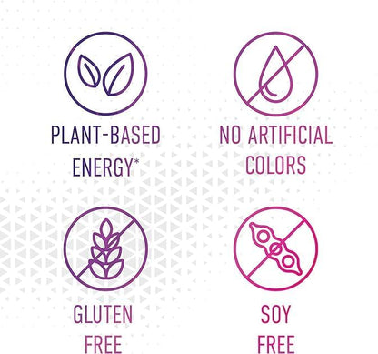 Energy Gummies, 2475mg of Plant-Based Caffeine Chews per Bottle, Long Lasting Energy Boosters, Elderberry (33ct)