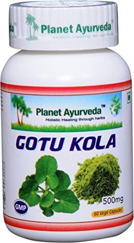 Planet Ayurveda Gotu Kola, 500mg Veg Capsules-Single Bottle