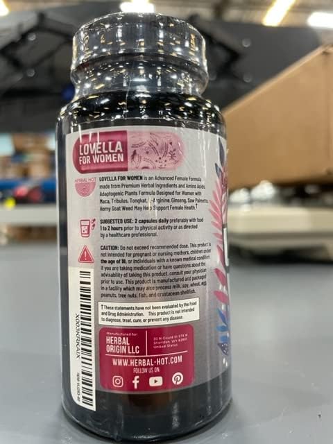 Hornygoatweed Women - Libido Booster for Women, Mood, Energy & Hormone Balance for Women w. Maca Root - Female Libido Booster w. Ginseng - Libido Supplement for Women w. Tribulus terrestris -60ct USA