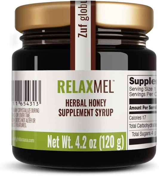 Zuf Globus: RelaxMEL | Supports reducing Tension | Supports Better Sleep | Honey Supplement | Botanicals
