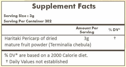 HERBAL HILLS Alfalfa Leaf Powder and Haritaki Powder Pack of 2 Combo