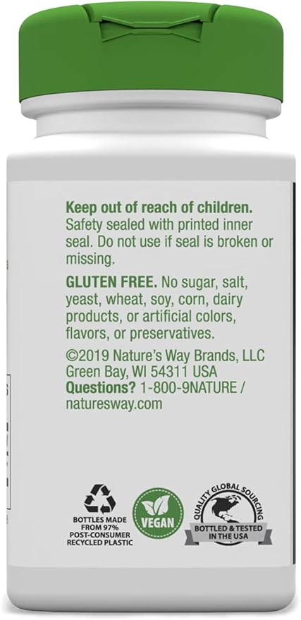 Nature's Way Black Cohosh Root, Traditional Women's Health Remedy*, 540 mg, 100 Vegan Capsules (Pack of 2)