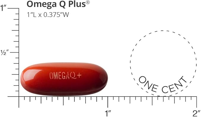 Dr. Sinatra Omega Q Plus– Omega-3 and CoQ10 Supplement Delivers Everyday Heart Health Support with 50 mg of CoQ10 and Provides Antioxidant Power (60 softgels)