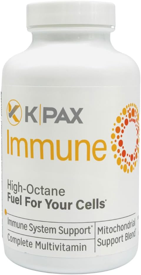 KPAX Immune, High Potency Mitochondrial Energy Supplement - Comprehensive Antioxidant Multivitamin 120 Tablets
