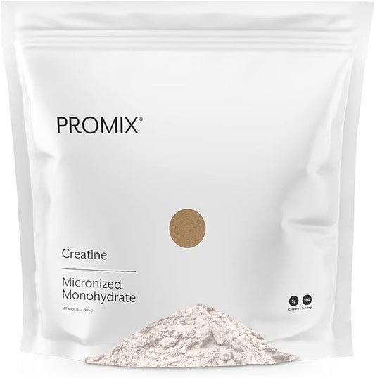Creatine Monohydrate Powder Micronized Unflavored Instant Keto Paleo I PROMIX I 1 Ingredient 100% Purity I 3rd Party Tested I Non GMO Gluten + Soy Free I Men Performance Pre 100% Pure Choice I Lean