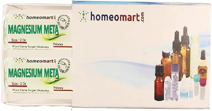 Magnesium Metallicum Homeopathy Pellets (Pills) in 200C Potency, Pack of 2