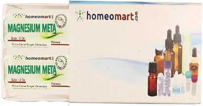 Magnesium Metallicum Homeopathy Pellets (Pills) in 200C Potency, Pack of 2