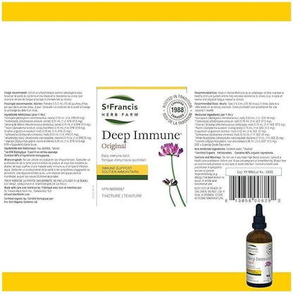 Deep Immune Herbal Tincture 100 ml – Natural Immune Support Booster – Herbal Supplements - Non GMO, Vegan, Dairy Free